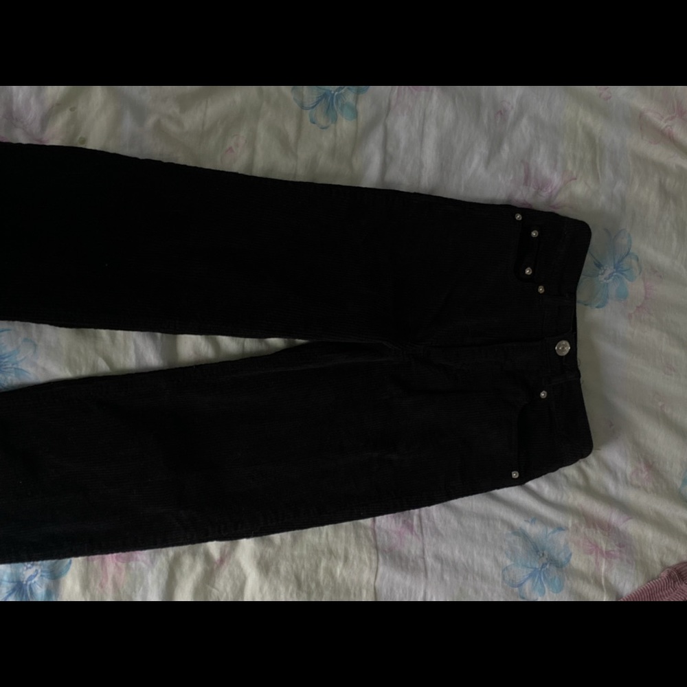 y2k black Corduroy pants